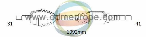 Odm-multiparts 18-012750 Drive shaft 18012750