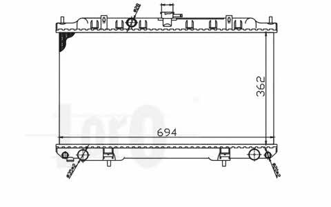 0350170007 Loro Engine cooling radiator