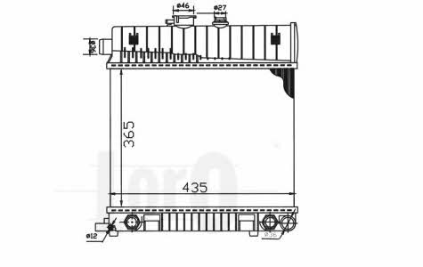 0540170021 Loro Engine cooling radiator