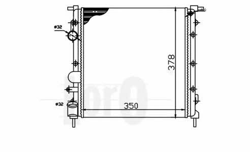 0420170008 Loro Engine cooling radiator