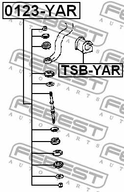 Front anti roll bar link Febest 0123-YAR