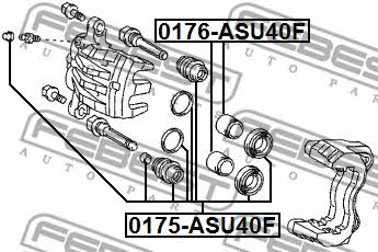 Febest Rear brake caliper piston – price