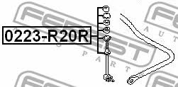 Rear anti roll bar link Febest 0223-R20R