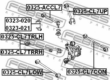 Traction rear transverse Febest 0325-ACCL7