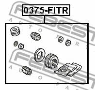 Brake caliper repair kit Febest 0375-FITR