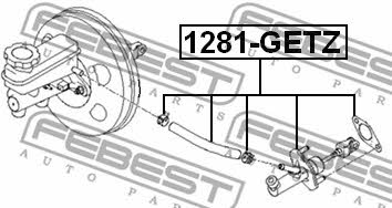 Master cylinder, clutch Febest 1281-GETZ