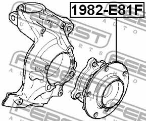 Wheel hub front Febest 1982-E81F