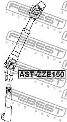 Steering shaft Febest AST-ZZE150