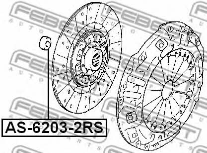 Bearing Febest AS-6203-2RS