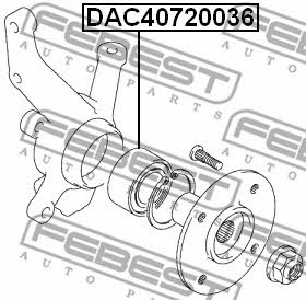 Febest Front Wheel Bearing Kit – price 89 PLN