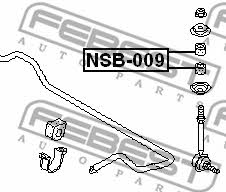 Bush front stabilizer bar Febest NSB-009