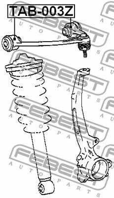 Silent block front upper arm Febest TAB-003Z