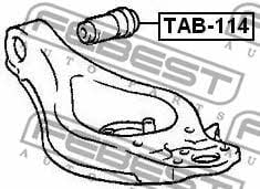 Silent block, front lower arm Febest TAB-114
