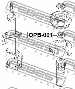 Shock absorber bearing Febest OPB-001