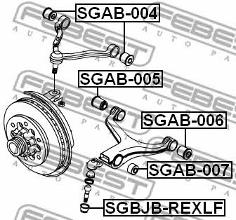 Febest Ball joint boot – price 17 PLN