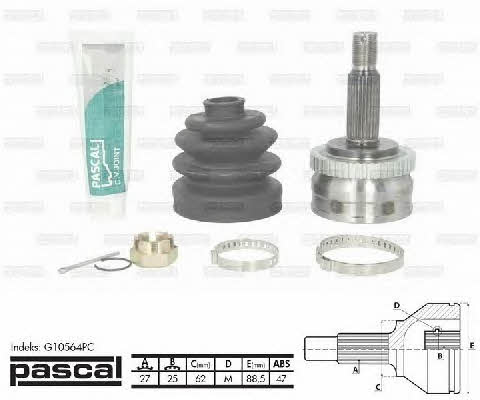 Pascal G10564PC Constant velocity joint (CV joint), outer, set G10564PC