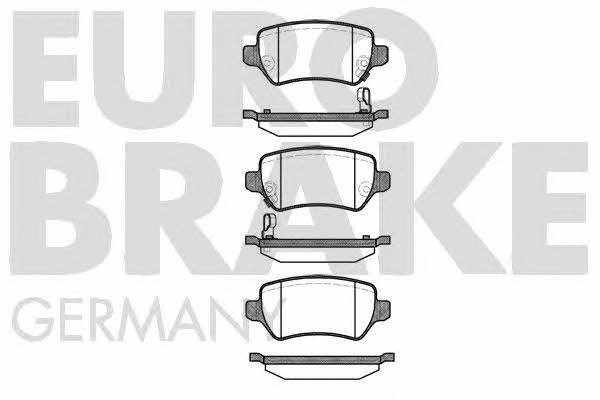 Eurobrake 5502223625 Brake Pad Set, disc brake 5502223625