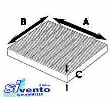 Sivento G344 Activated Carbon Cabin Filter G344