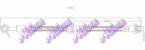 Brovex-Nelson H4513 Brake Hose H4513