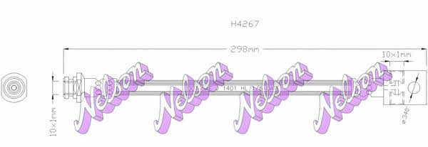 Brovex-Nelson H4267 Brake Hose H4267