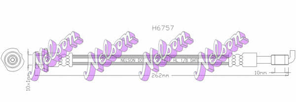 Brovex-Nelson H6757 Brake Hose H6757