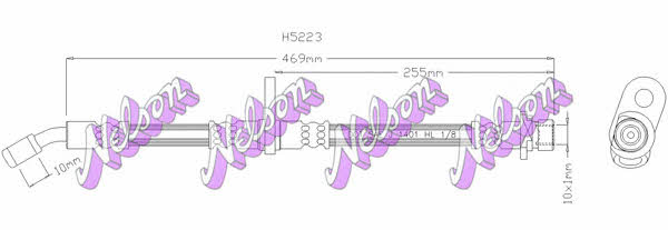 Brovex-Nelson H5223 Brake Hose H5223