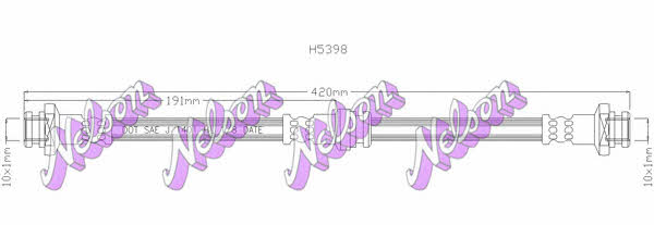 Brovex-Nelson H5398 Brake Hose H5398