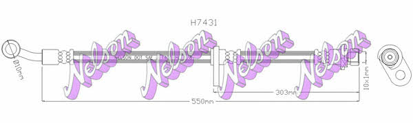 Brovex-Nelson H7431Q Brake Hose H7431Q