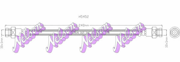 Brovex-Nelson H5452 Brake Hose H5452