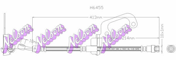 Brovex-Nelson H6455 Brake Hose H6455