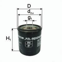 PZL Sedziszow PBP822 Oil Filter PBP822