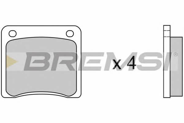 Bremsi BP2081 Brake Pad Set, disc brake BP2081