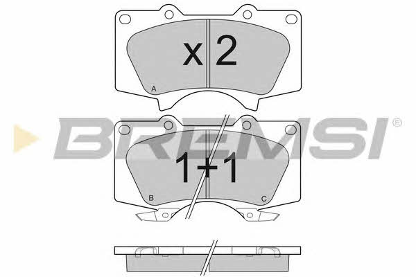 Bremsi BP3139 Brake Pad Set, disc brake BP3139
