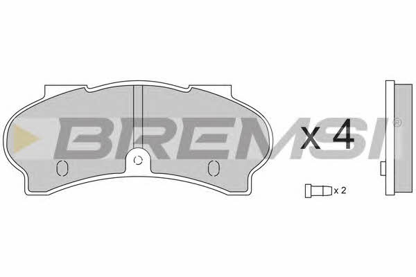 Bremsi BP2134 Brake Pad Set, disc brake BP2134