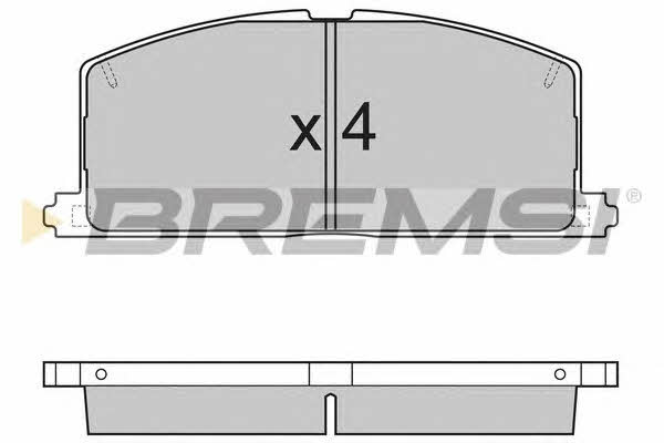 Bremsi BP2255 Brake Pad Set, disc brake BP2255