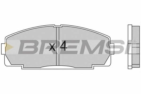 Bremsi BP2438 Brake Pad Set, disc brake BP2438