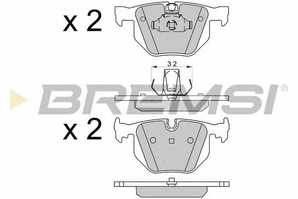 Bremsi BP3509 Brake Pad Set, disc brake BP3509