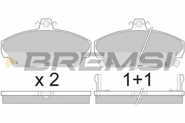 Bremsi BP2502 Brake Pad Set, disc brake BP2502