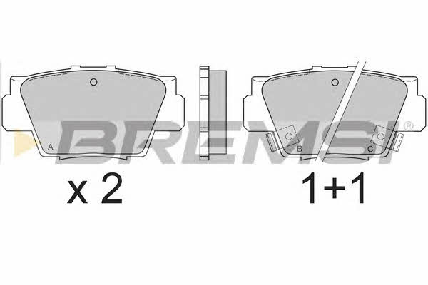 Bremsi BP2545 Brake Pad Set, disc brake BP2545