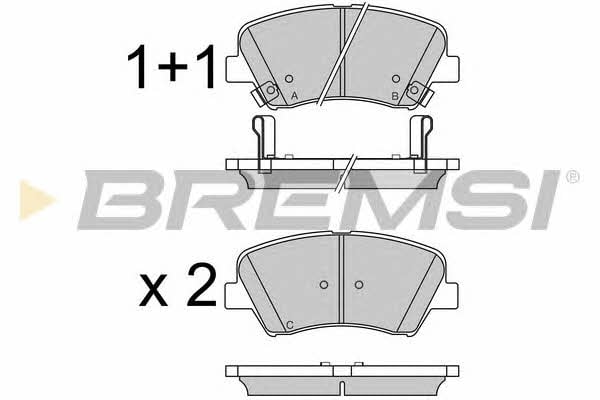 Bremsi BP3529 Brake Pad Set, disc brake BP3529