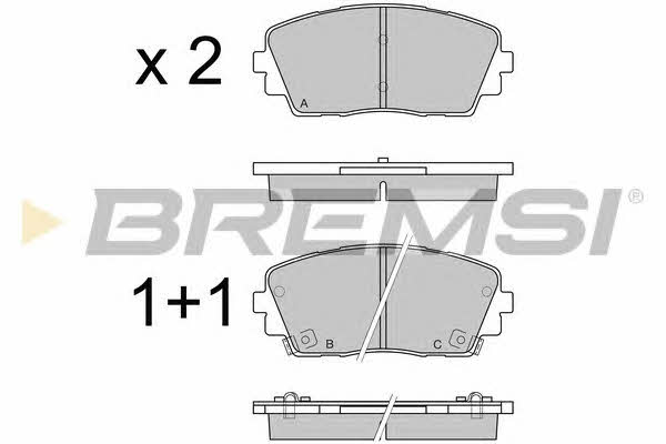 Bremsi BP3532 Brake Pad Set, disc brake BP3532