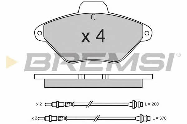 Bremsi BP2565 Brake Pad Set, disc brake BP2565