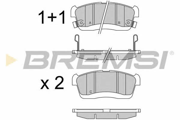 Bremsi BP3575 Brake Pad Set, disc brake BP3575