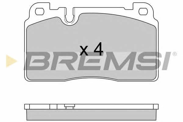 Bremsi BP3592 Brake Pad Set, disc brake BP3592