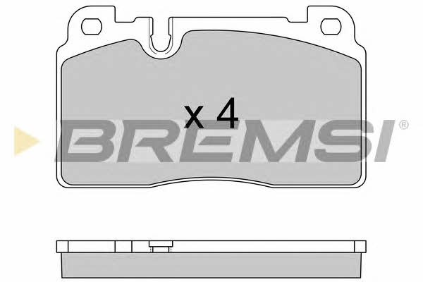 Bremsi BP3592 Brake Pad Set, disc brake BP3592
