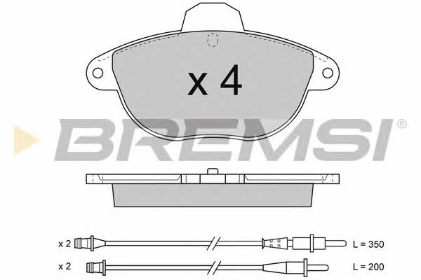 Bremsi BP2737 Brake Pad Set, disc brake BP2737