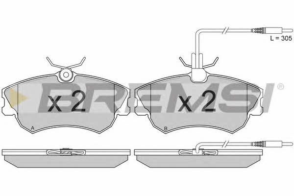 Bremsi BP2801 Brake Pad Set, disc brake BP2801