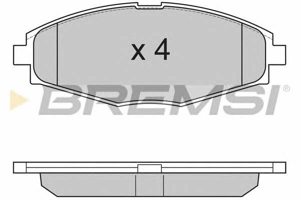 Bremsi BP2804 Brake Pad Set, disc brake BP2804