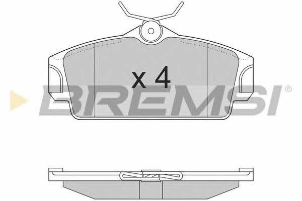 Bremsi BP2862 Brake Pad Set, disc brake BP2862
