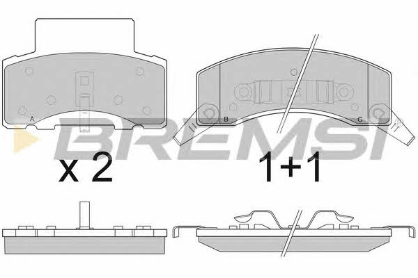 Bremsi BP2886 Brake Pad Set, disc brake BP2886